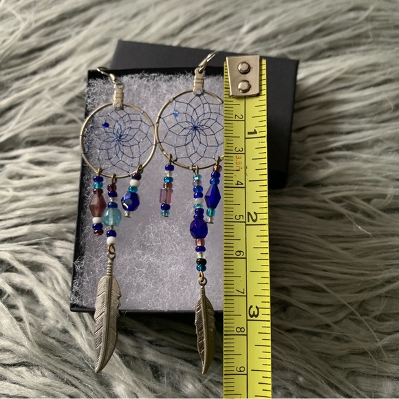 Beaded Dream Catcher Earrings - Picture 5 of 7